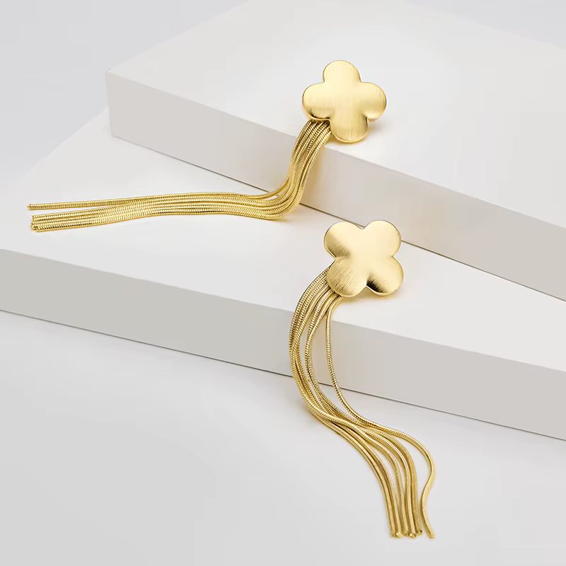 IVOG – boucles d'oreilles plaquées or 18 carats