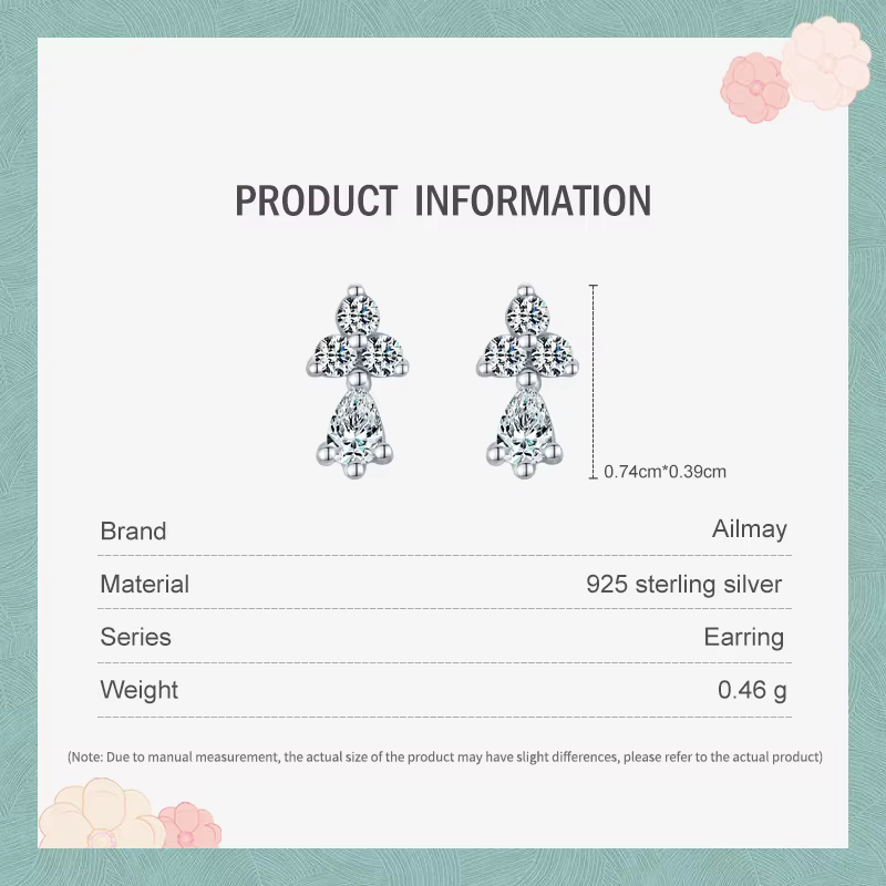 Ailmay-Boucles d'oreilles géométriques minimalistes pour femme