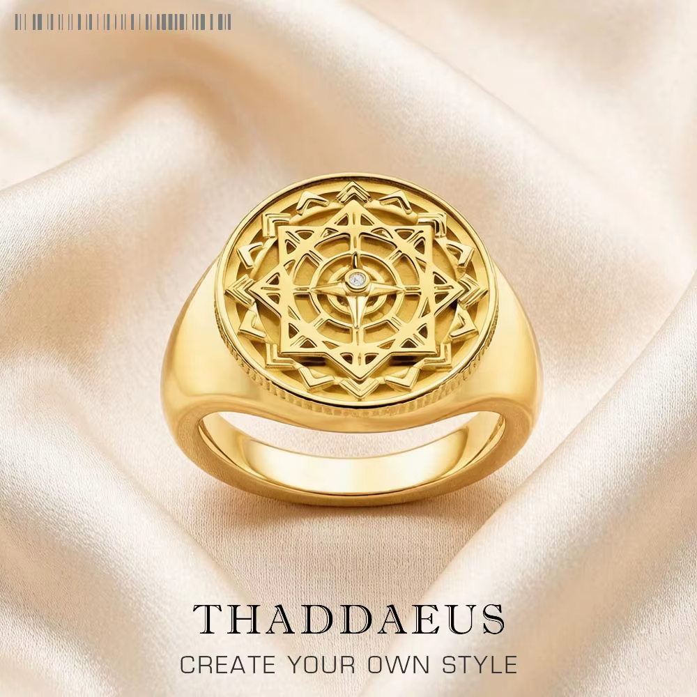 Bague boussole Vintage nostalgique