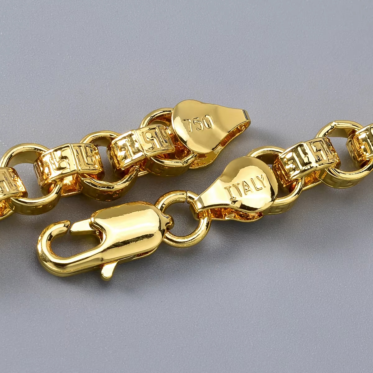 Collier plaqué or 18 carats italie 750