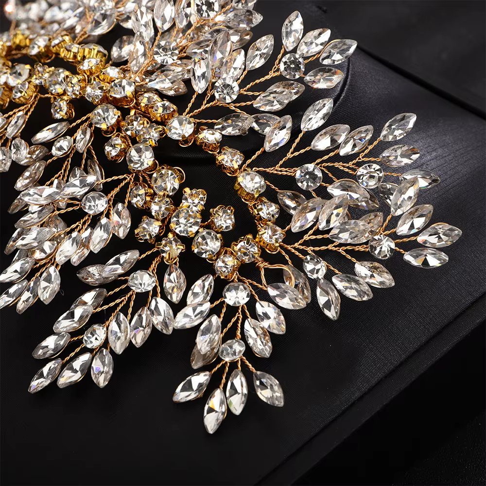 Bandeau de mariée en strass