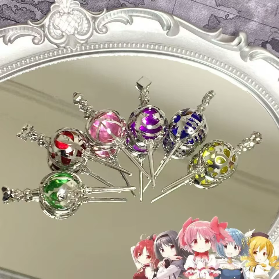 Broche et pendentif en cristal Gemme d'âme de Puella Magi Madoka Magica