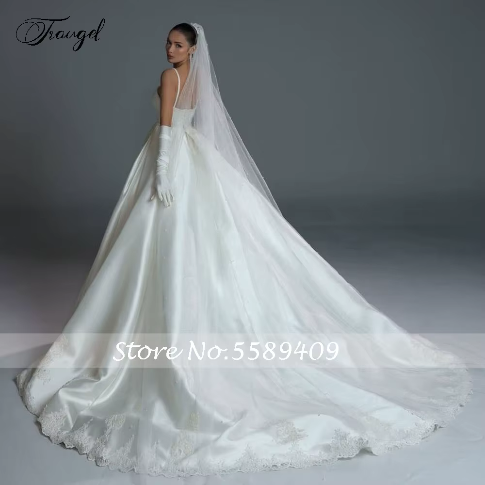 Robe De mariée trapèze Vintage personnalisée