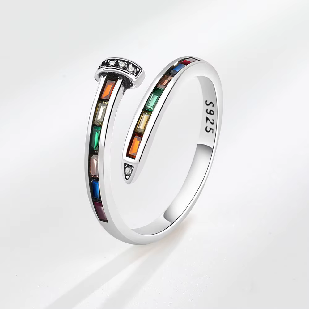 Bague de fête en argent thaïlandais pour femmes