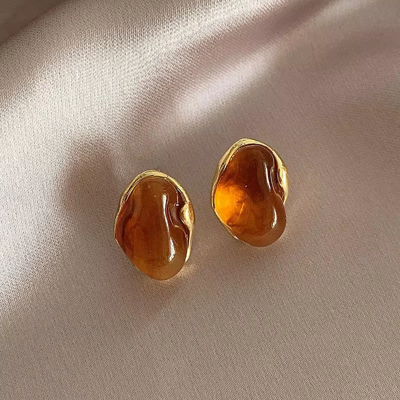 Maillard – boucles d'oreilles en pierres géométriques irrégulières pour femmes