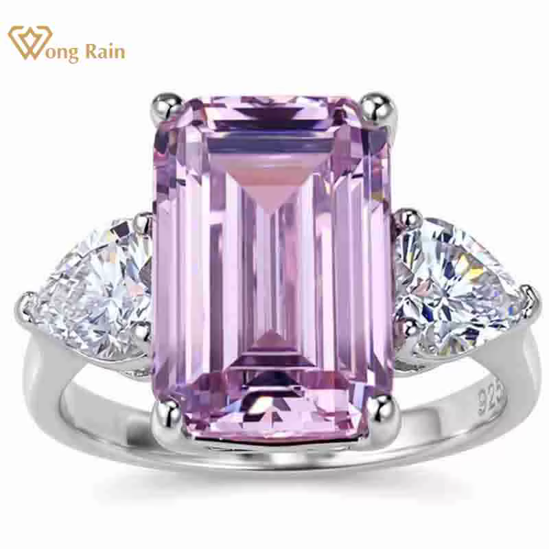 Wong Rain – bague de fiançailles en argent sterling 925