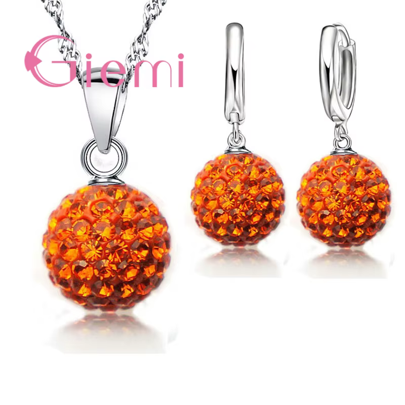 Ensemble de bijoux en argent regardé 925 pour femme
