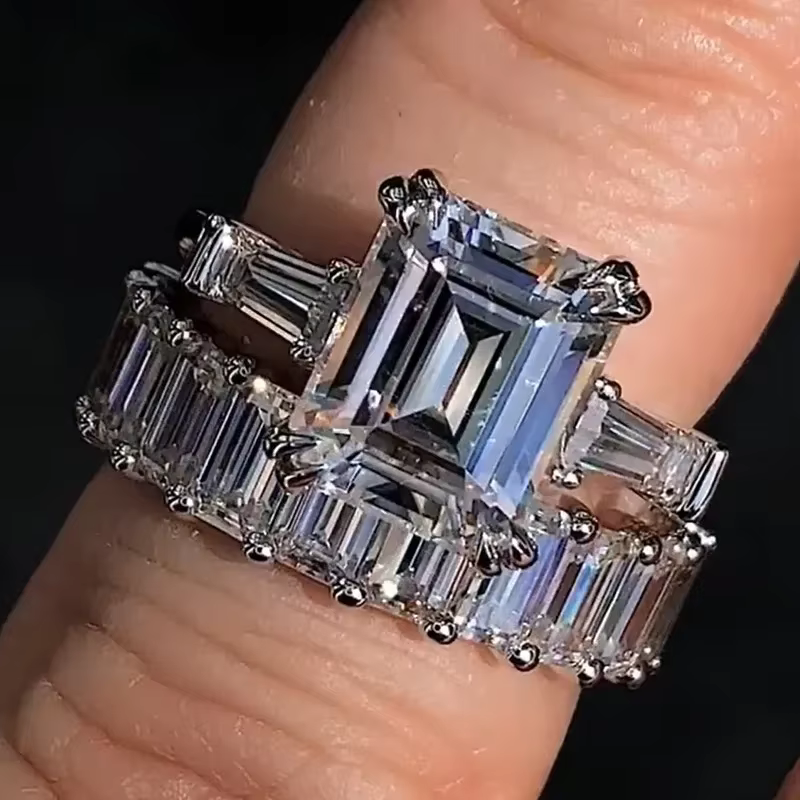 Bague de promesse princesse en argent sterling 925