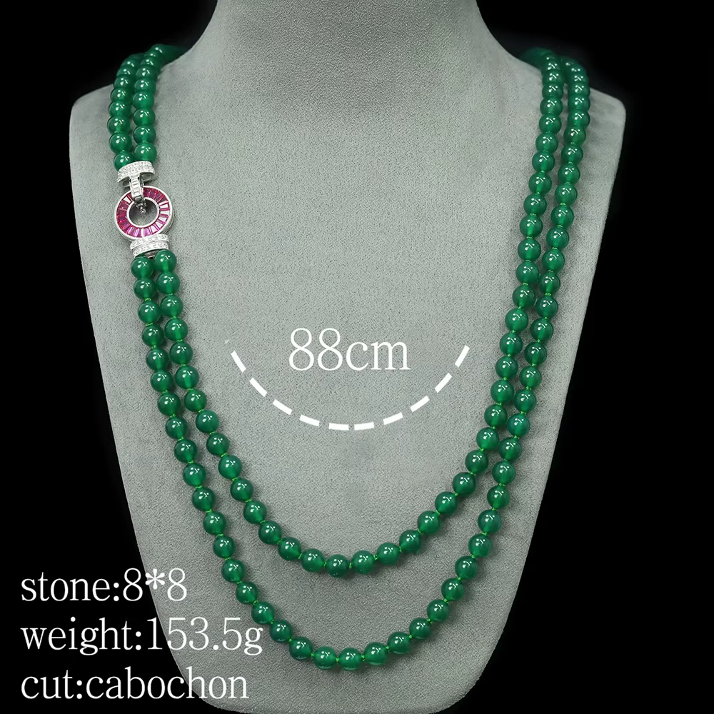 WUIHA Vintage 925 en argent Sterling laboratoire saphir Jade rubis haute teneur en carbone diamant pierres précieuses pendentif collier bijoux fins en gros