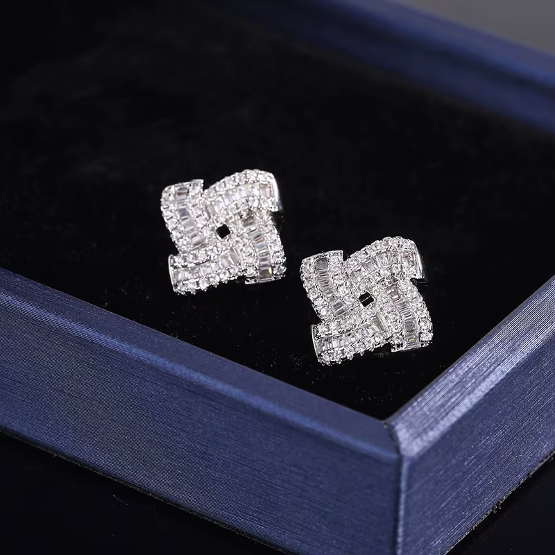 Boucles d'oreilles plaquées argent 925 pour femmes
