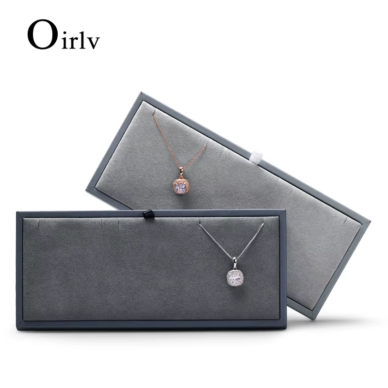 Oirlv-Présentoir à Bijoux en Cuir PU de Luxe