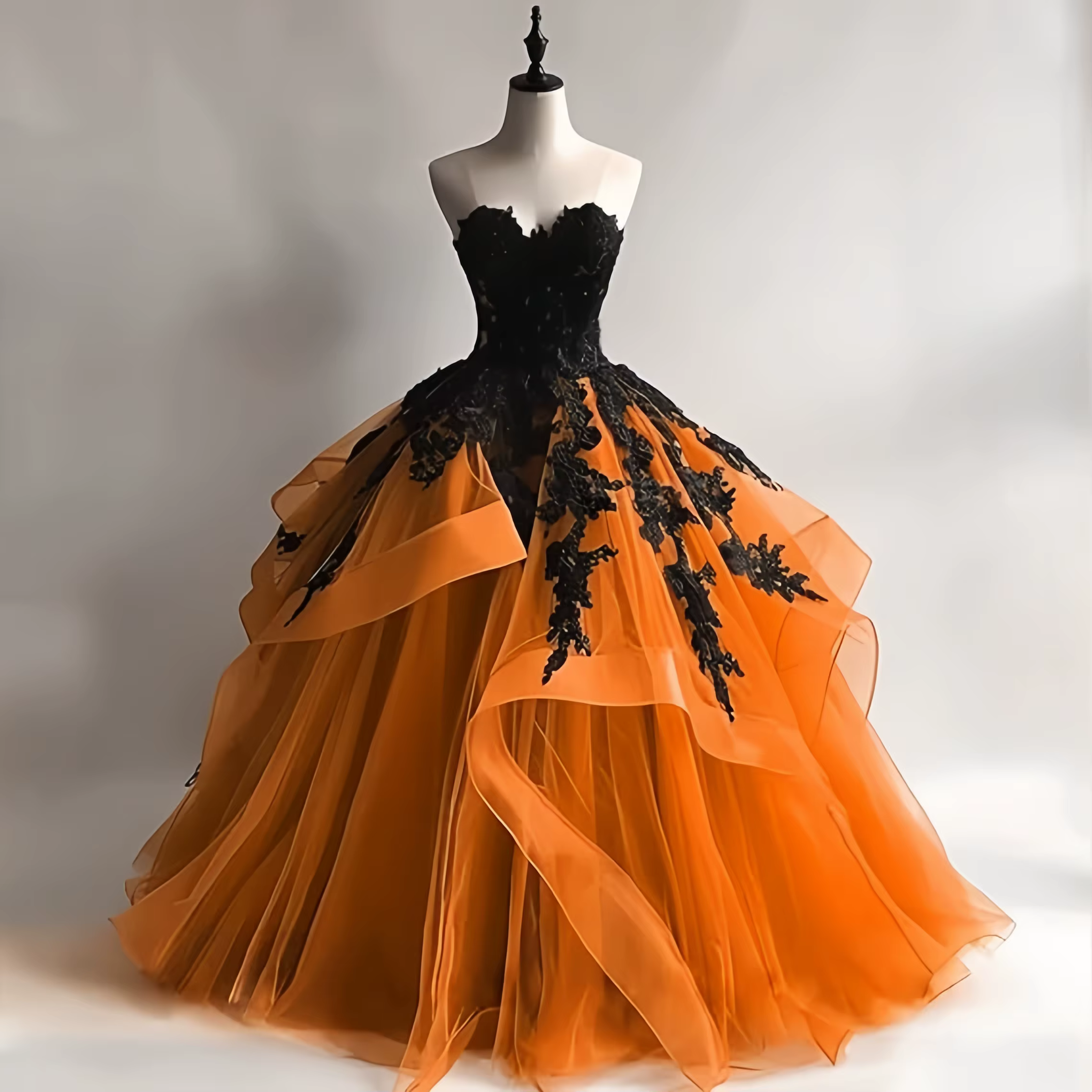 Robes de mariée gothiques victoriennes en Tulle pour mariée