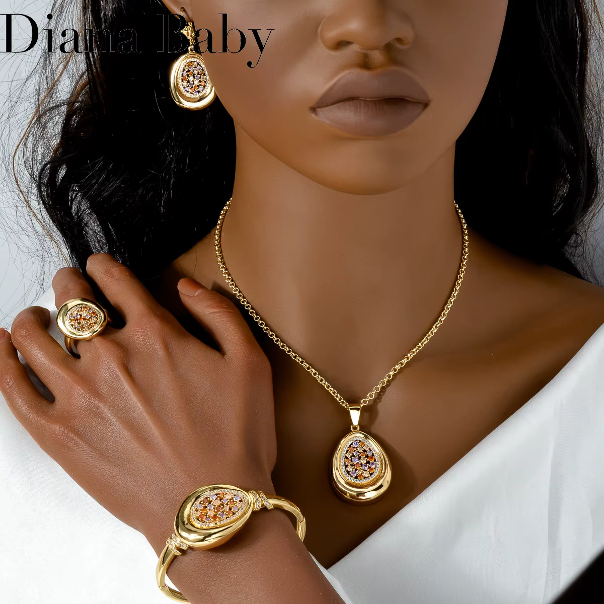 Ensemble de bijoux Dubai Gold Document