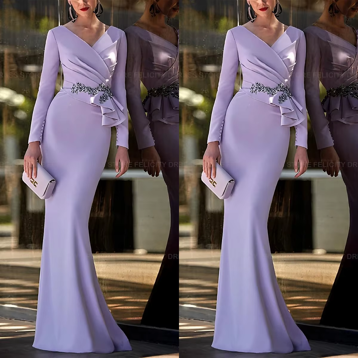 Robes de soirée personnalisées pour invitées de mariage