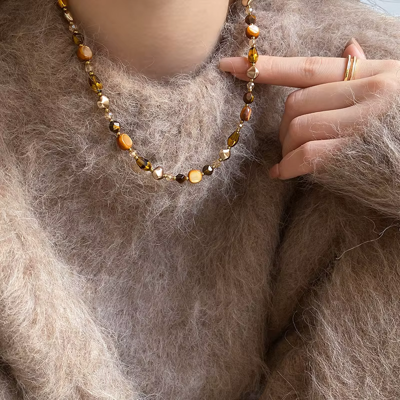 Maillard – collier de perles en pierre naturelle
