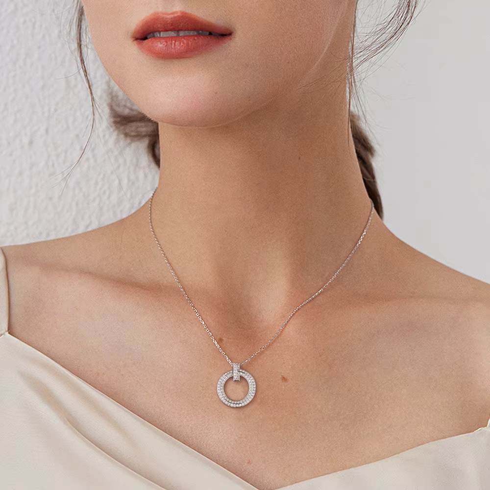 Collier complet en Moissanite