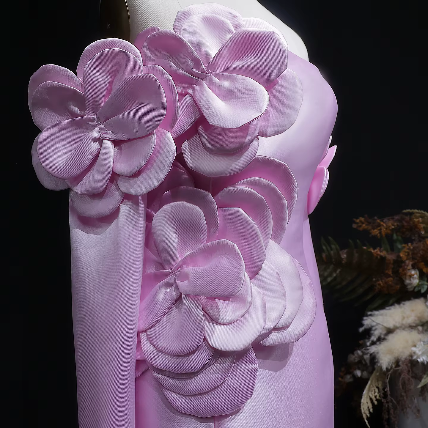 Sharon Said – robe de soirée de luxe en Satin rose