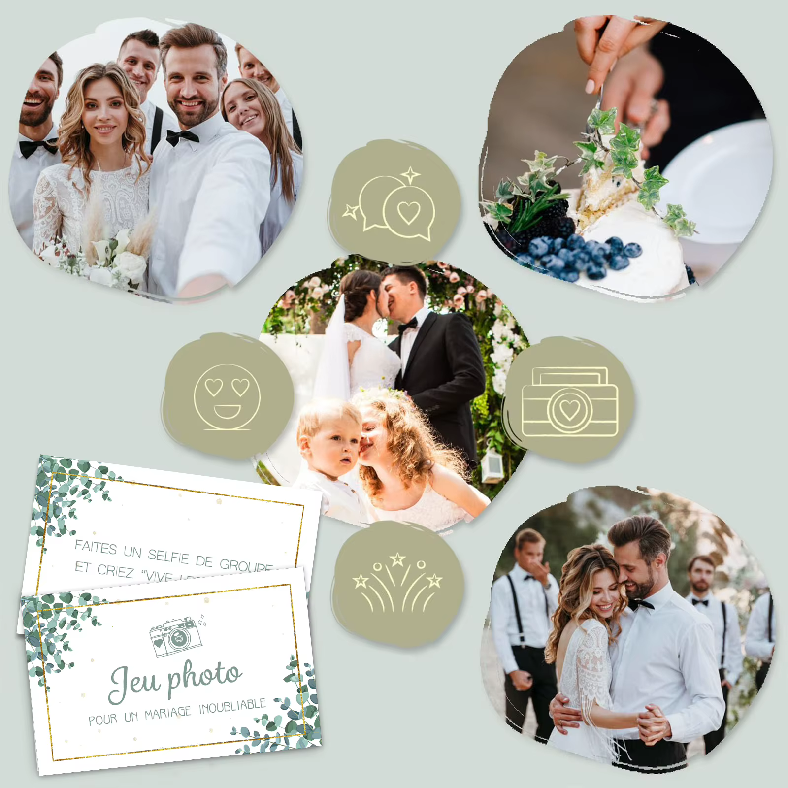 50 défis de photos de mariage français