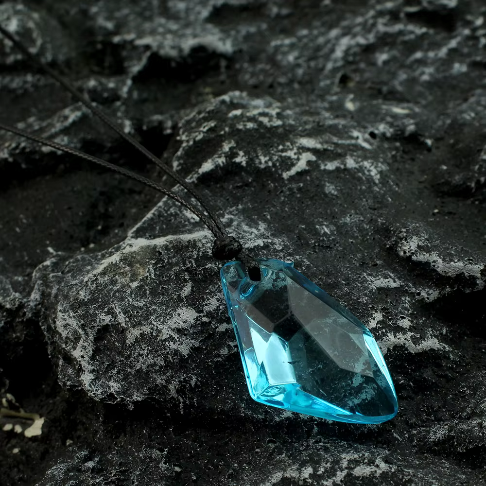 Collier pendentif en pierre de lune série TV H2o