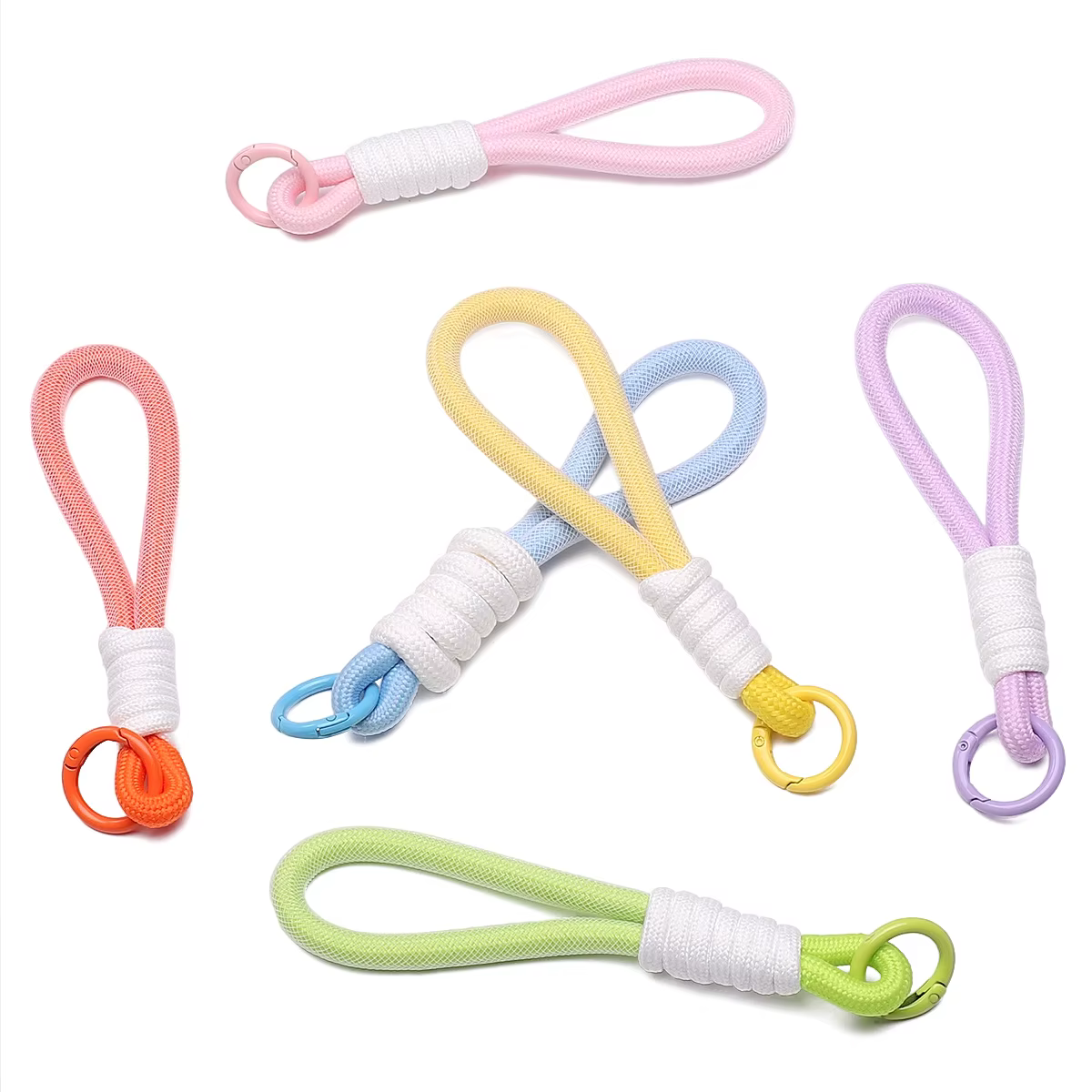 Porte-clés créatif tissé à la main pour téléphone portable
