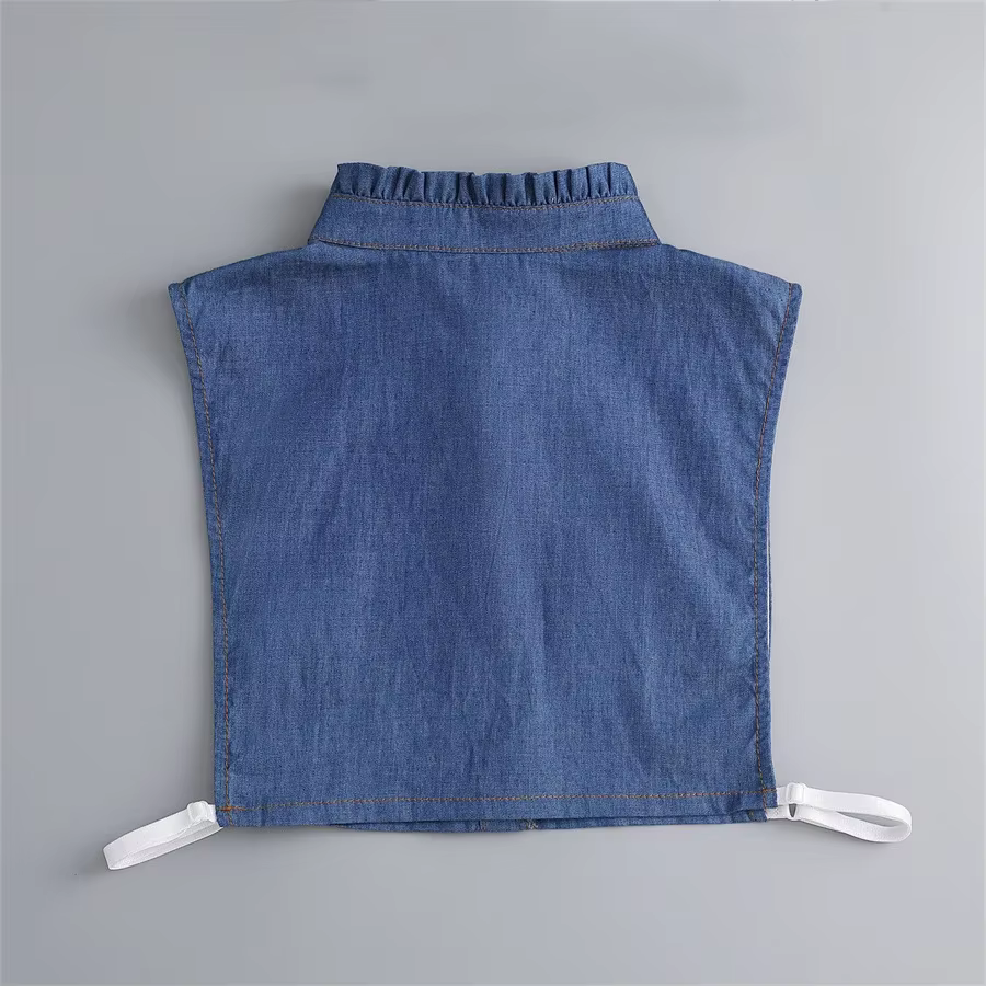 Faux col en dentelle pour pull et chemisier pour femme
