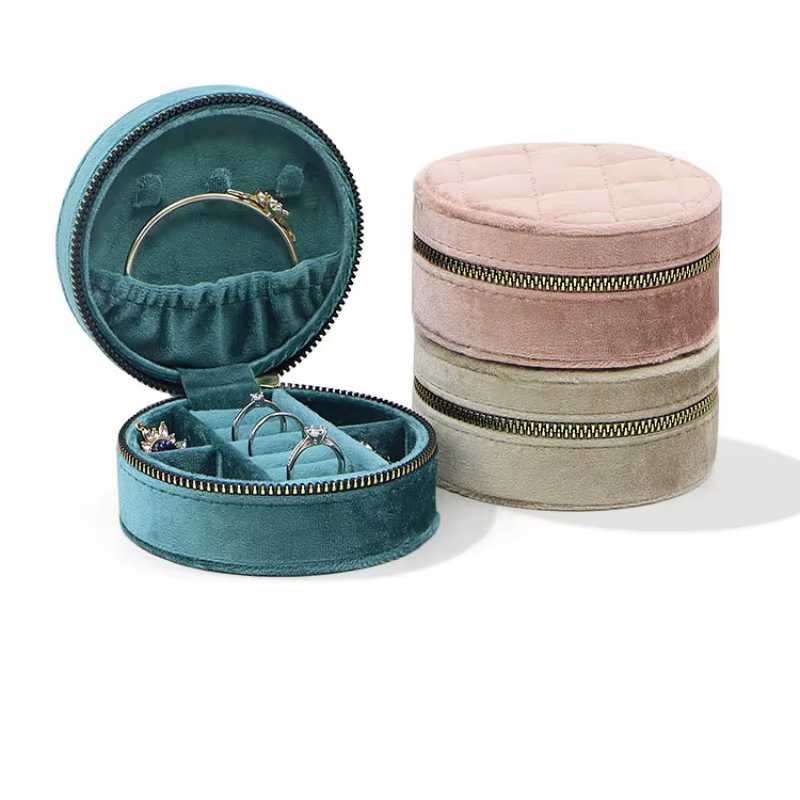 Mini boîtes à bijoux portables de voyage