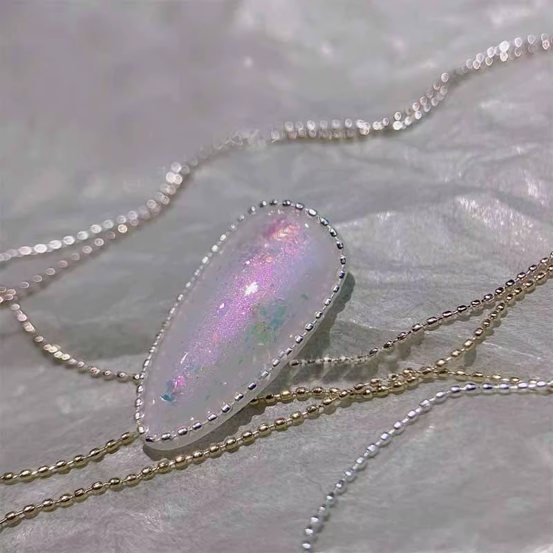 Breloques Chaîne Perles pour Nail Art 0