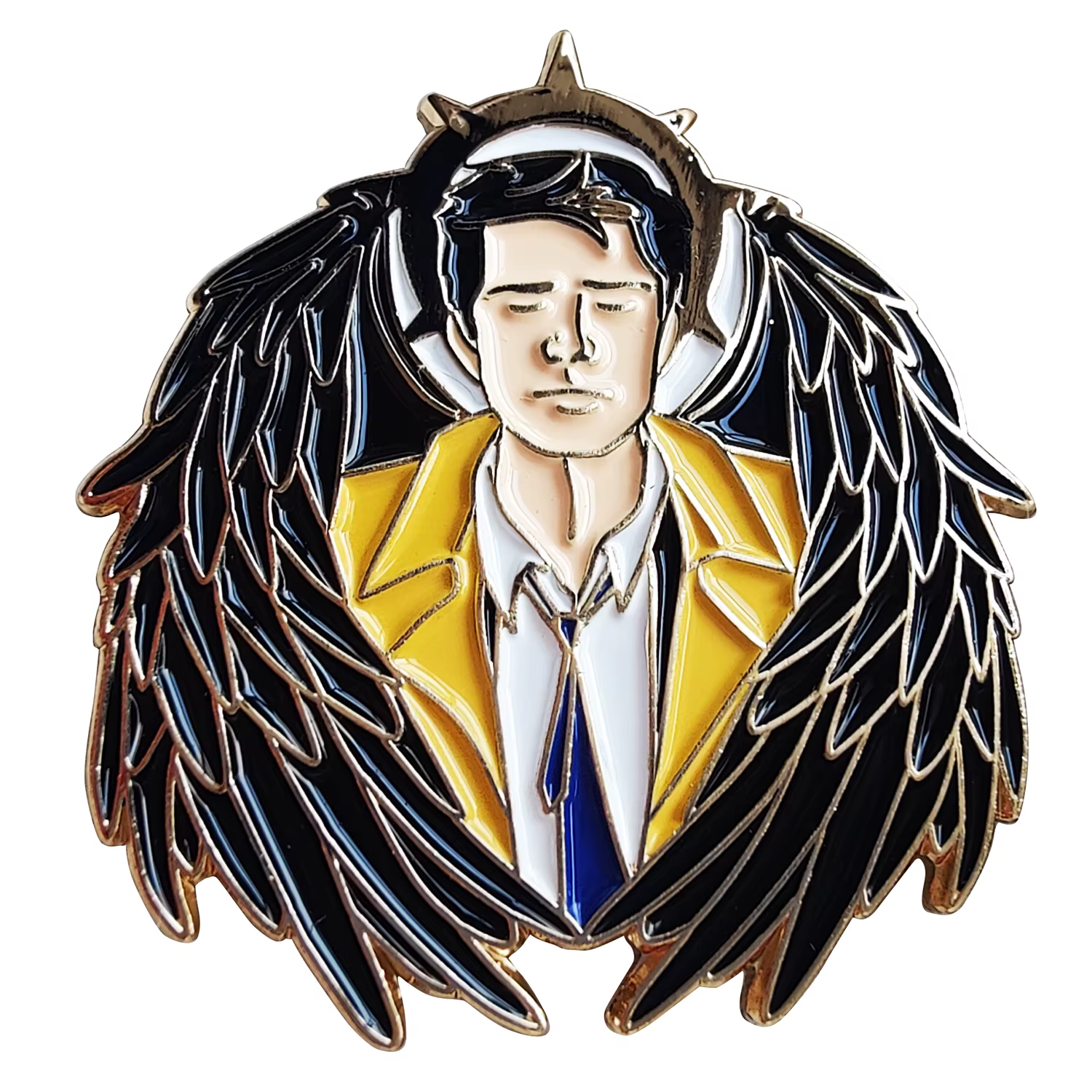 Amulette de Dean surnaturelle Destiel Impala & broches d'ange
