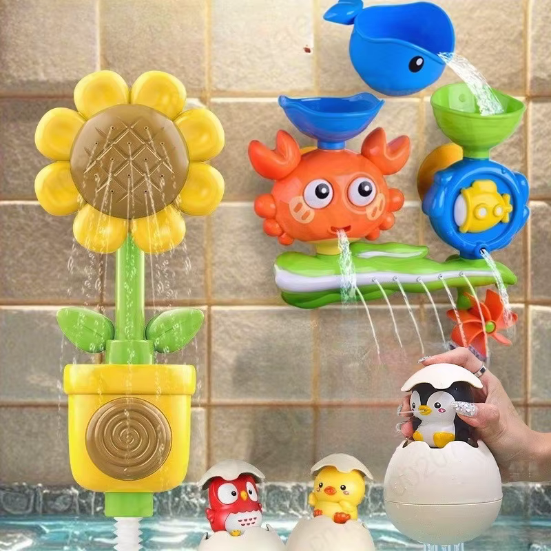 Ensemble de jouets de bain interactif à ventouse pour jeunes