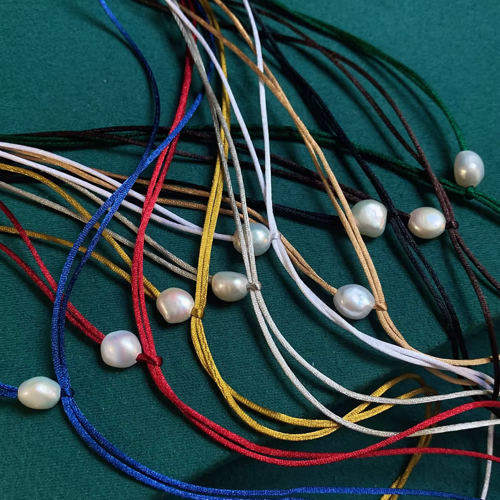 Collier de Perles d'Eau Douce Naturelles