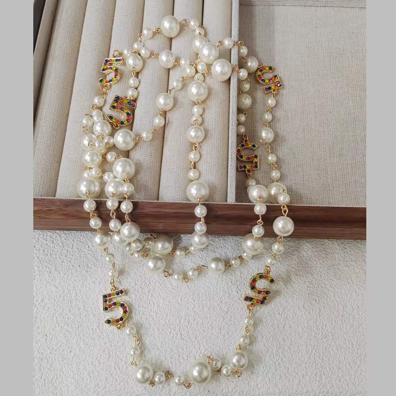Collier de perles superposées pour femmes