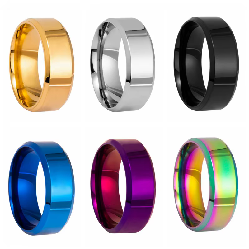 Bague en Tungstène Classique pour Homme et Femme