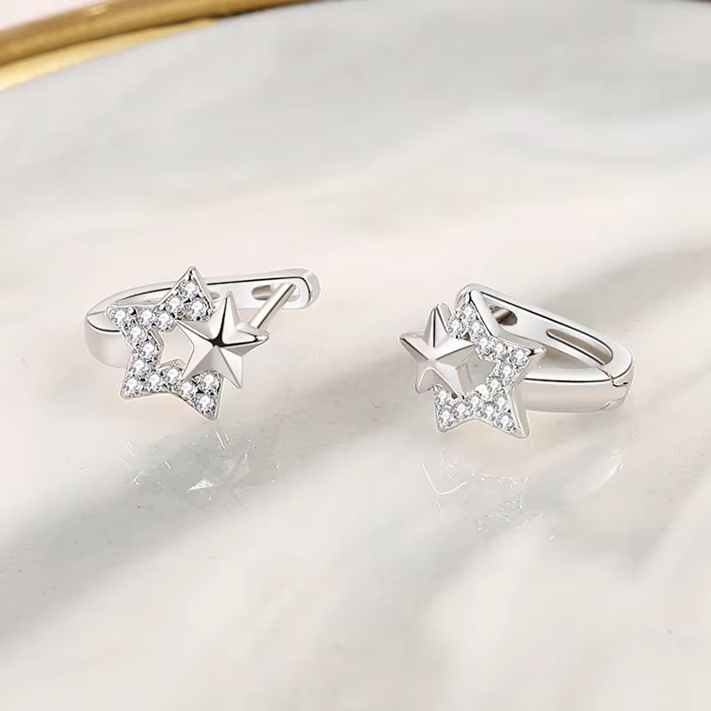 Boucles d'oreilles Vintage en argent Sterling 925