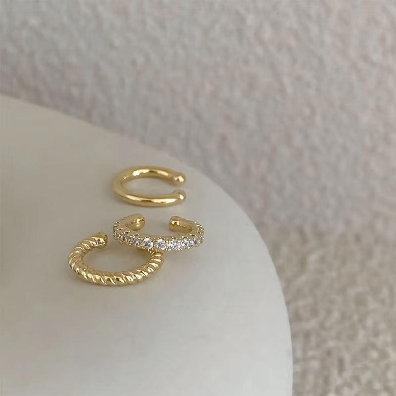 LATS Clips boucles d'oreilles pour femmes unisexe minimaliste mode Cartilage cerceau
