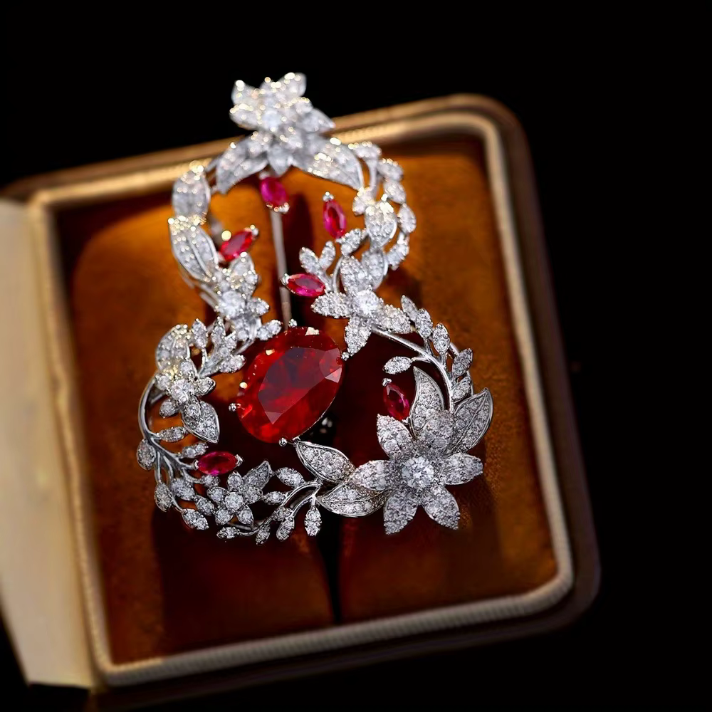 Broche de luxe baroque pour hommes et femmes