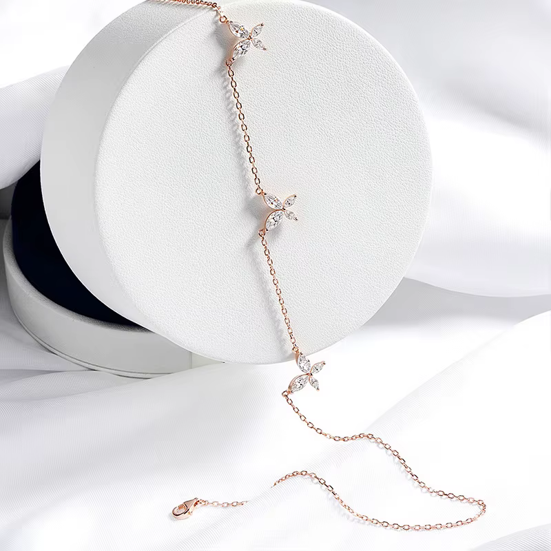 Smyoue – collier pendentif en Moissanite plaqué Marquise