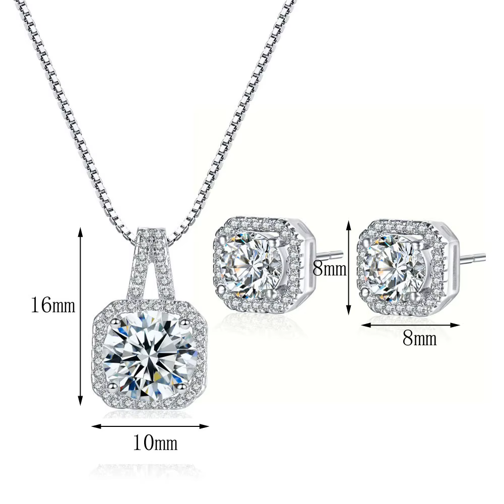 Genuin-Ensembles de bijoux en argent regardé 925 pour femmes