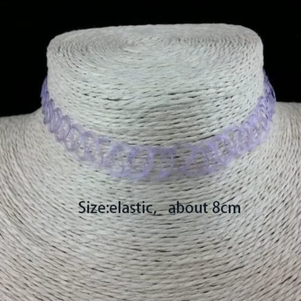 Collier ras du cou en fil de poisson tressé