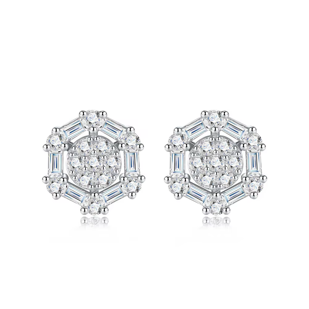 Fine Jewelry – boucles d'oreilles en argent Sterling 925 scintillant