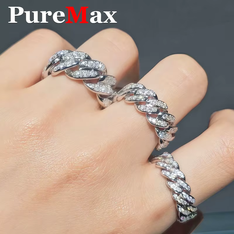 Bague de mariage cubaine de luxe plaquée or 18 carats pour homme
