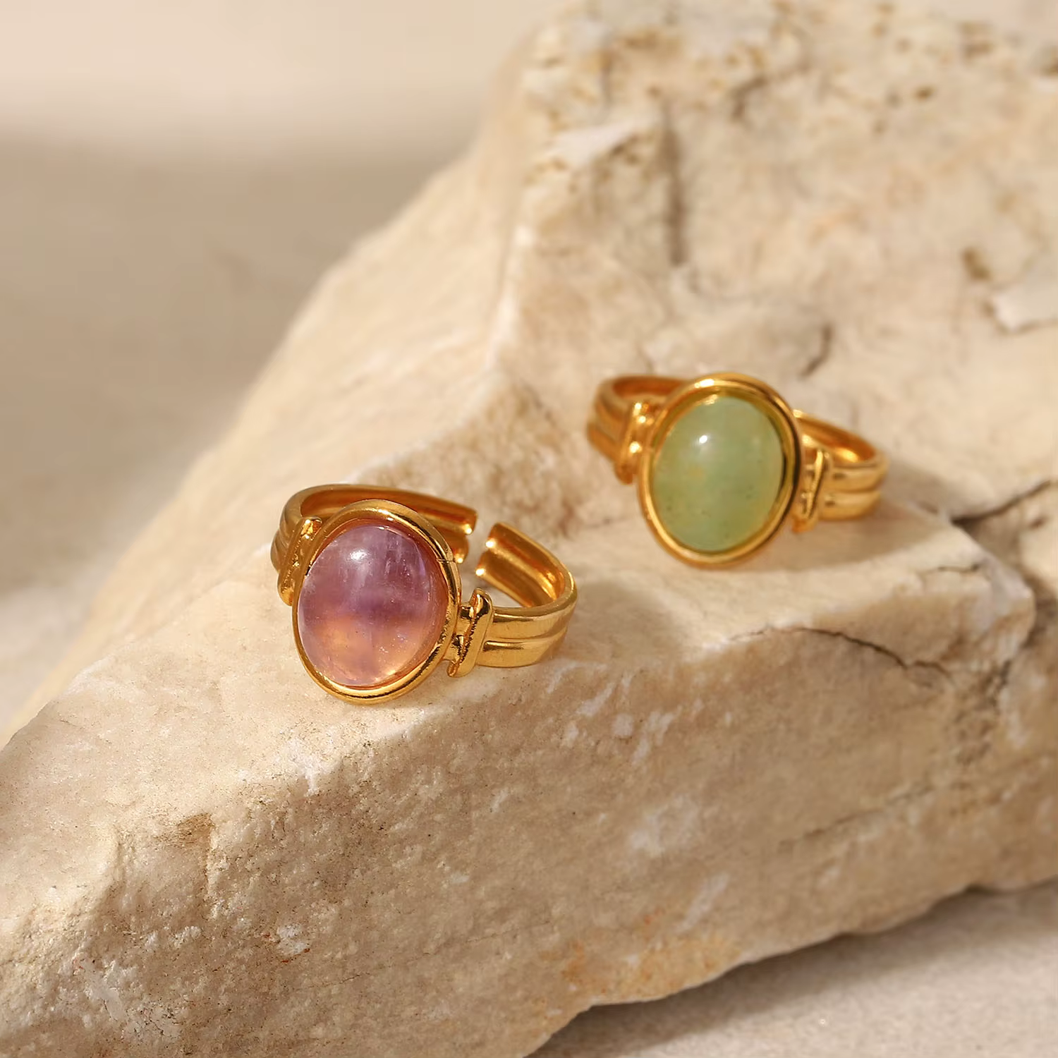 Uworld – bague ouverte en acier inoxydable 2022