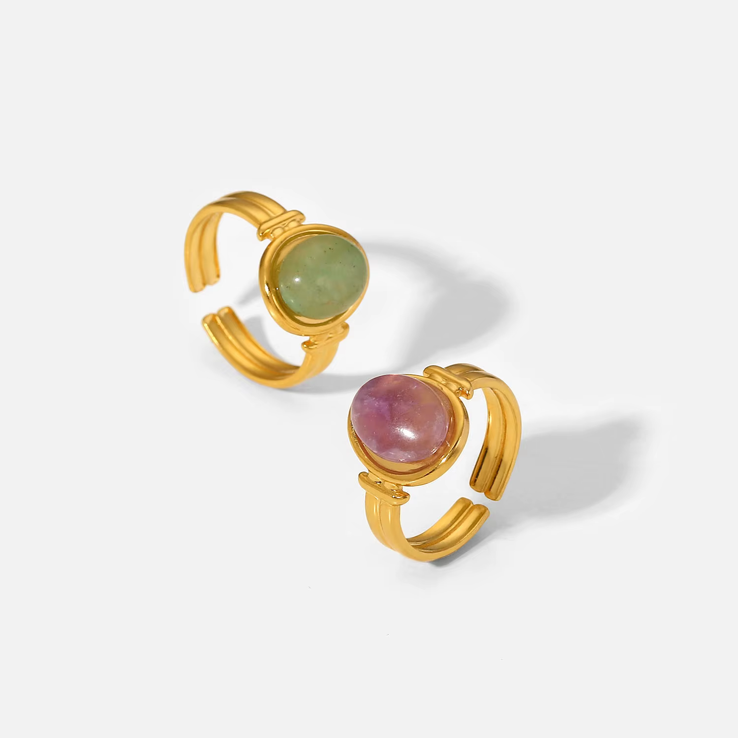 Uworld – bague ouverte en acier inoxydable 2022