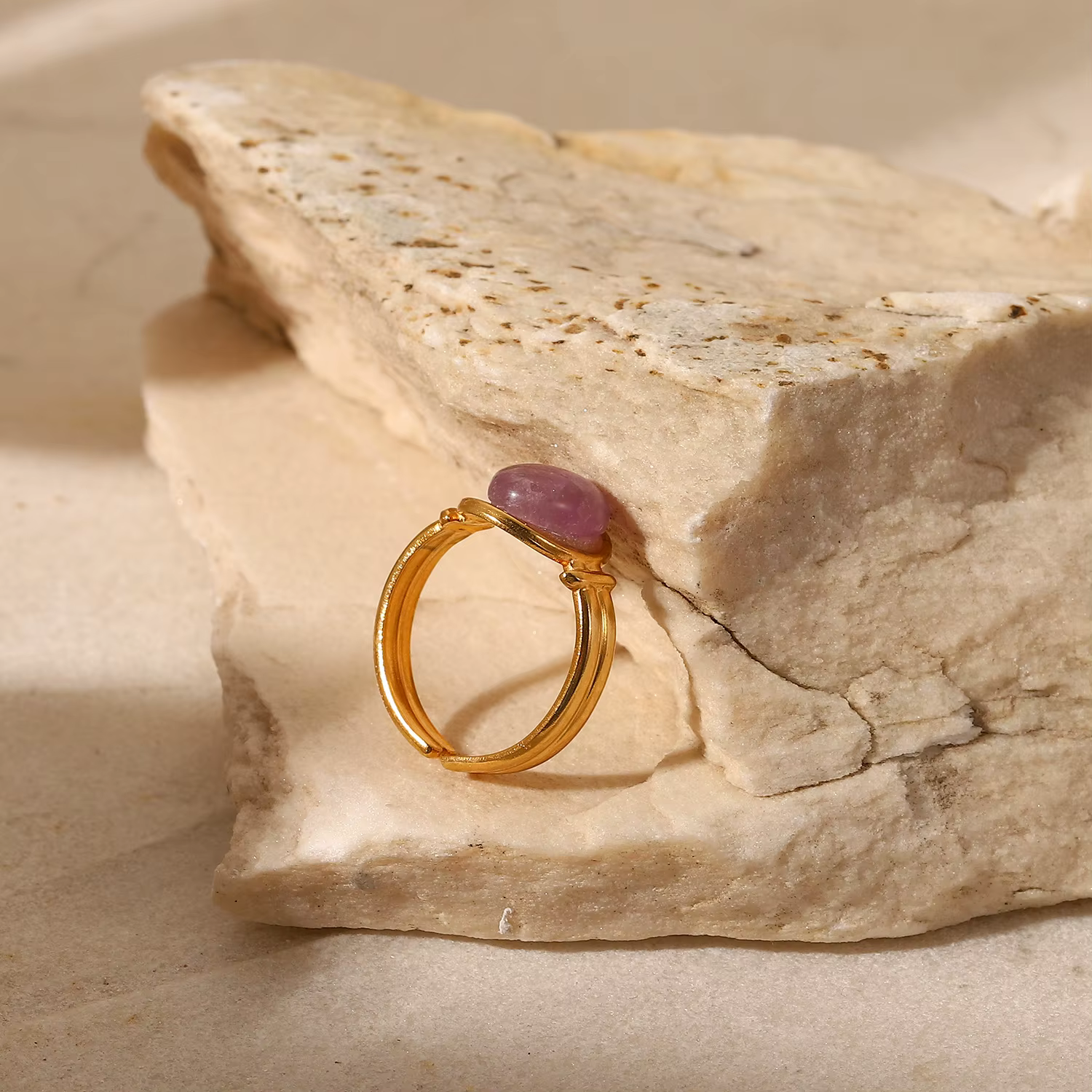 Uworld – bague ouverte en acier inoxydable 2022