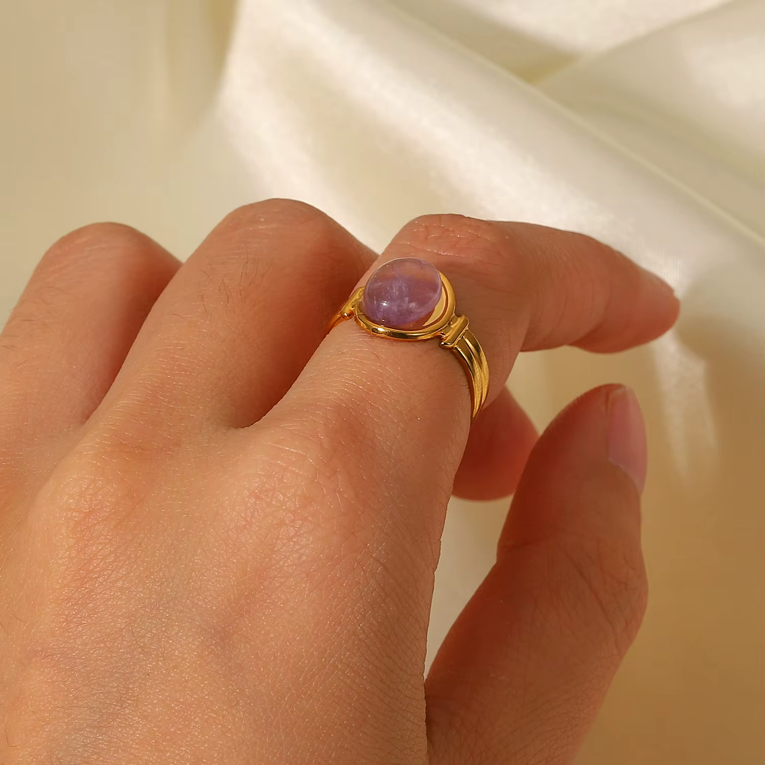 Uworld – bague ouverte en acier inoxydable 2022