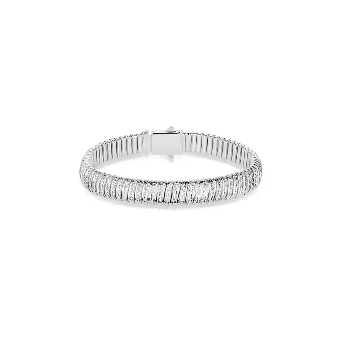 Bellux-Bijoux en argent 925 pour femmes, bracelets de documents en or blanc, bracelets à la mode et 