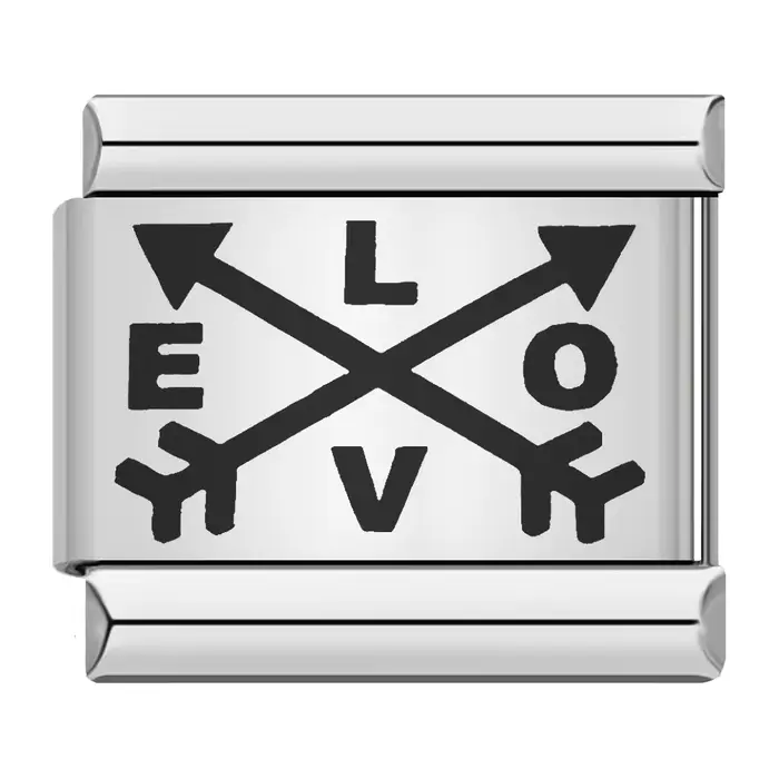 -Charm coeur romantique, I Love Dad Mum You, Dogs Links, Fit 9mm Bracelet, Bijoux en acier inoxydabl