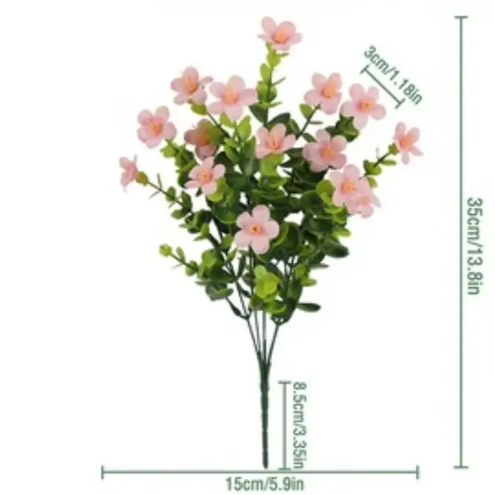 Feuillage d'eucalyptus artificiel avec tige flexible pour arrangements en vase, décoration d'étagères, fabrication de guirlandes de mariage