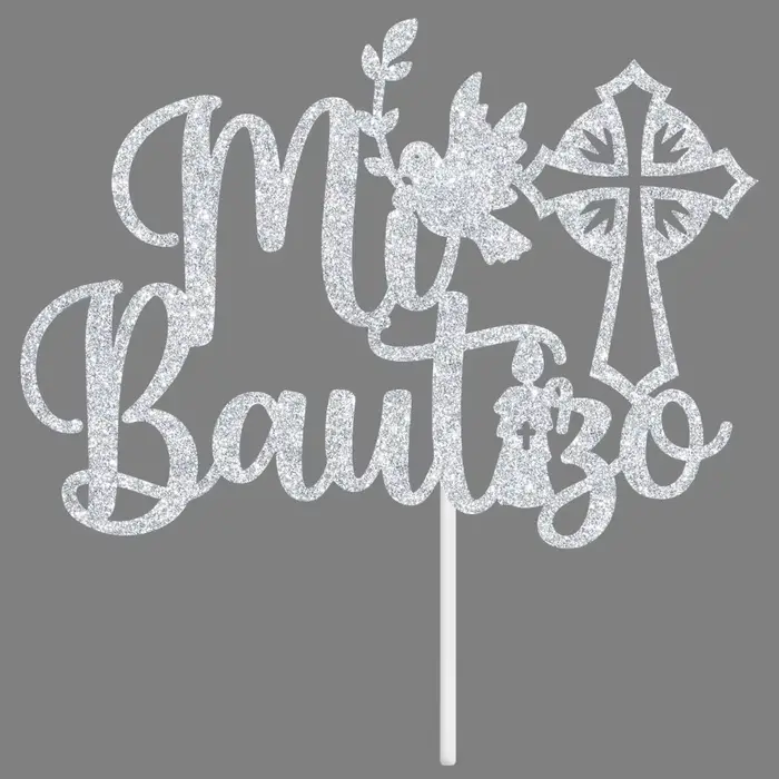 Décoration de gâteau pour baptême, première communion, Dieu bénisse, jour de baptême religieux chrétien