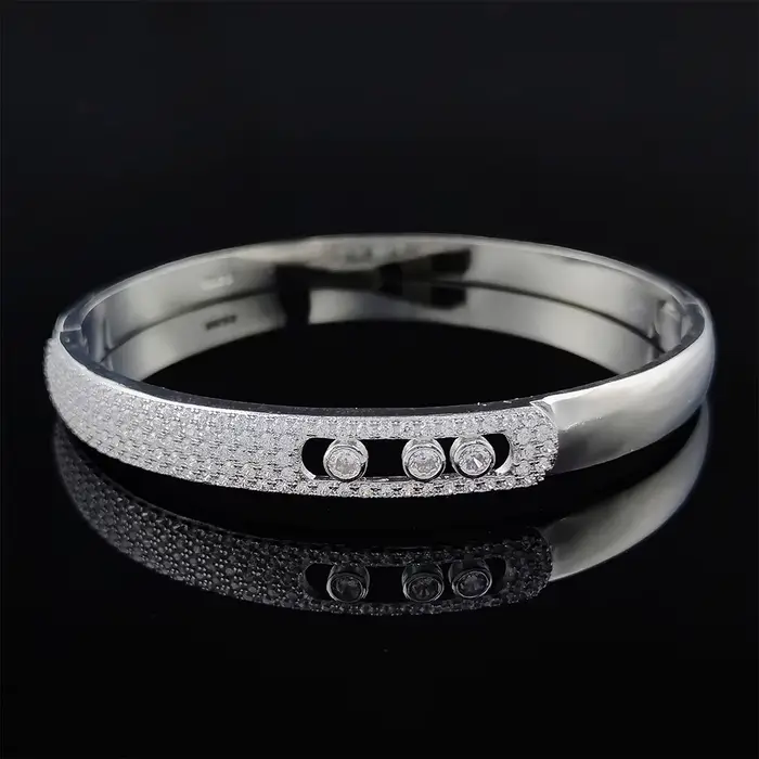 QZGY – Bracelet de luxe couleur argent pour femmes, cadeau d'anniversaire, bijoux, vente en gros, S6105